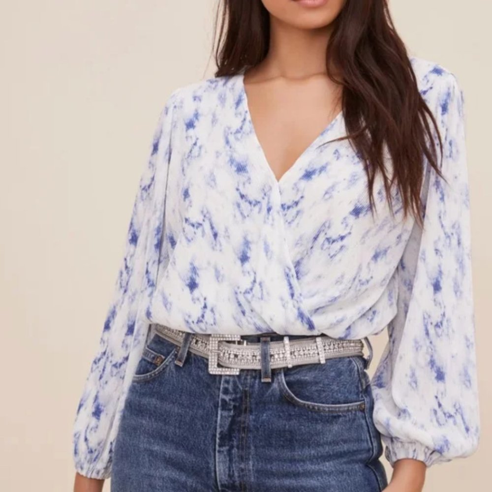 ASTR The Label Plisse Top/Blouse